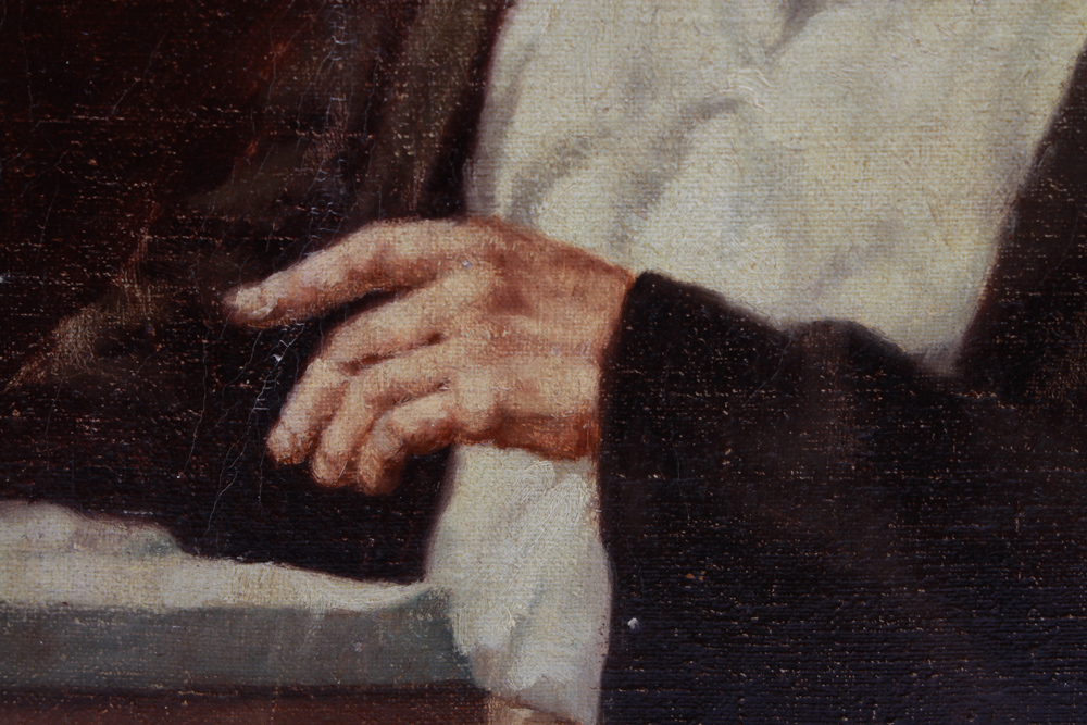 Soloman Leski Oil on Canvas Painting