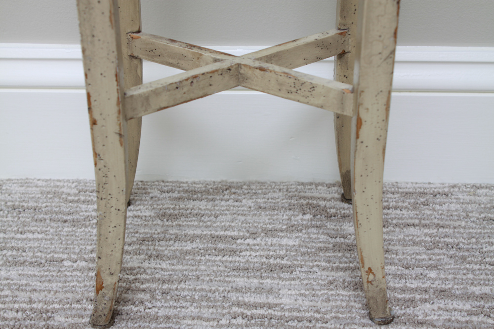 Silver Tone Wall Mirror and Side Table with Handle