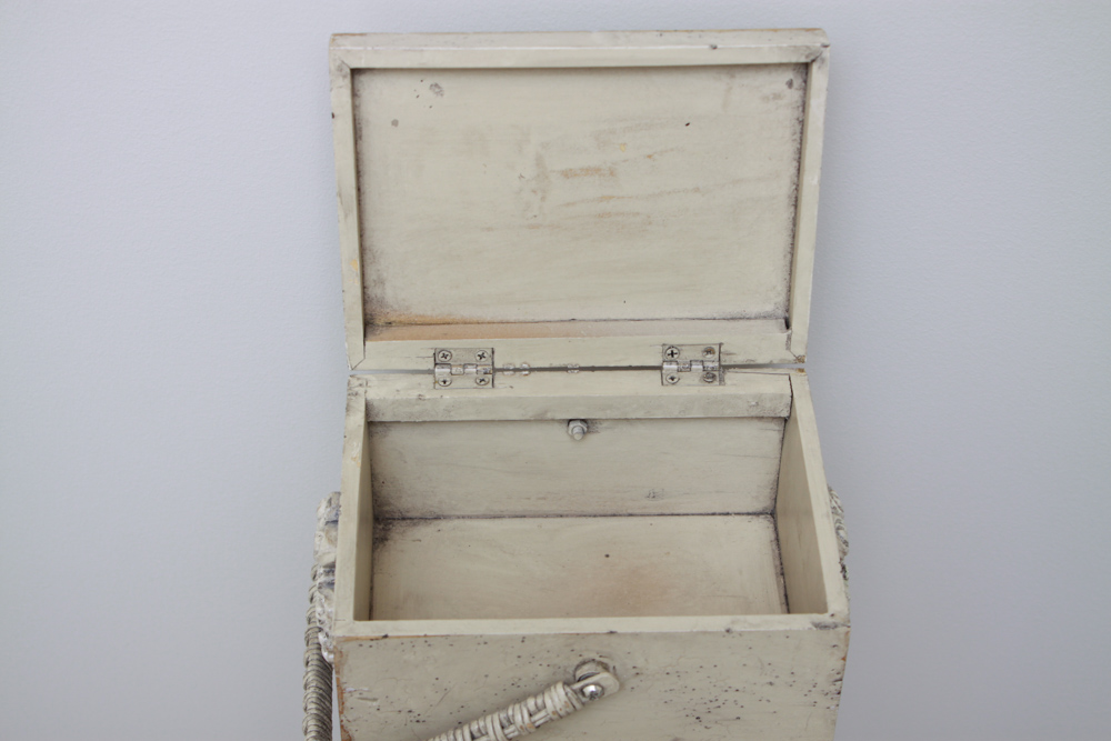 Silver Tone Wall Mirror and Side Table with Handle