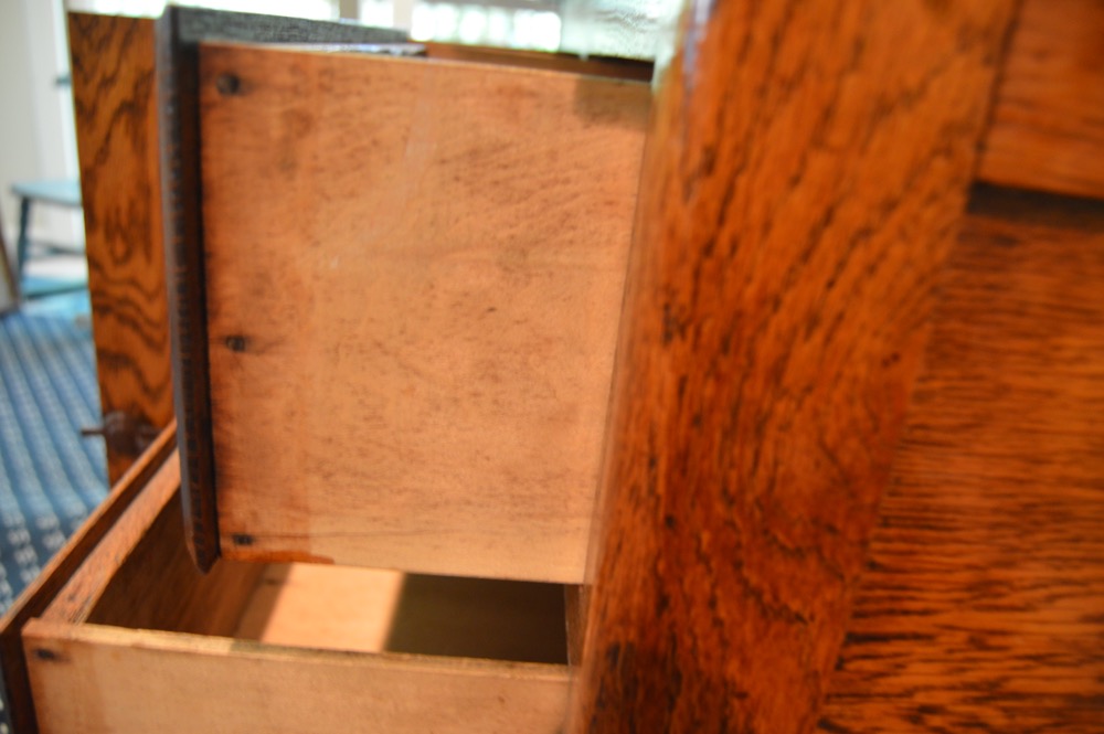 Antique Oak Hoosier Style Cabinet