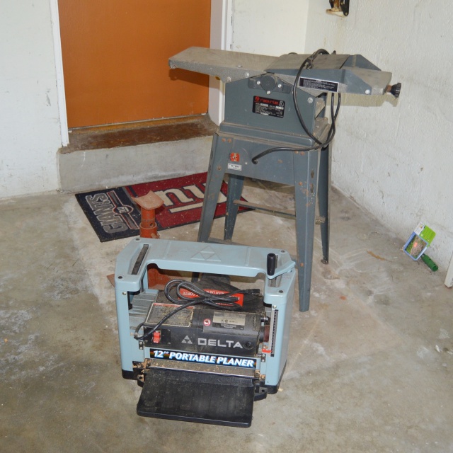 Stationary and a Delta Portable Jointer/Planer