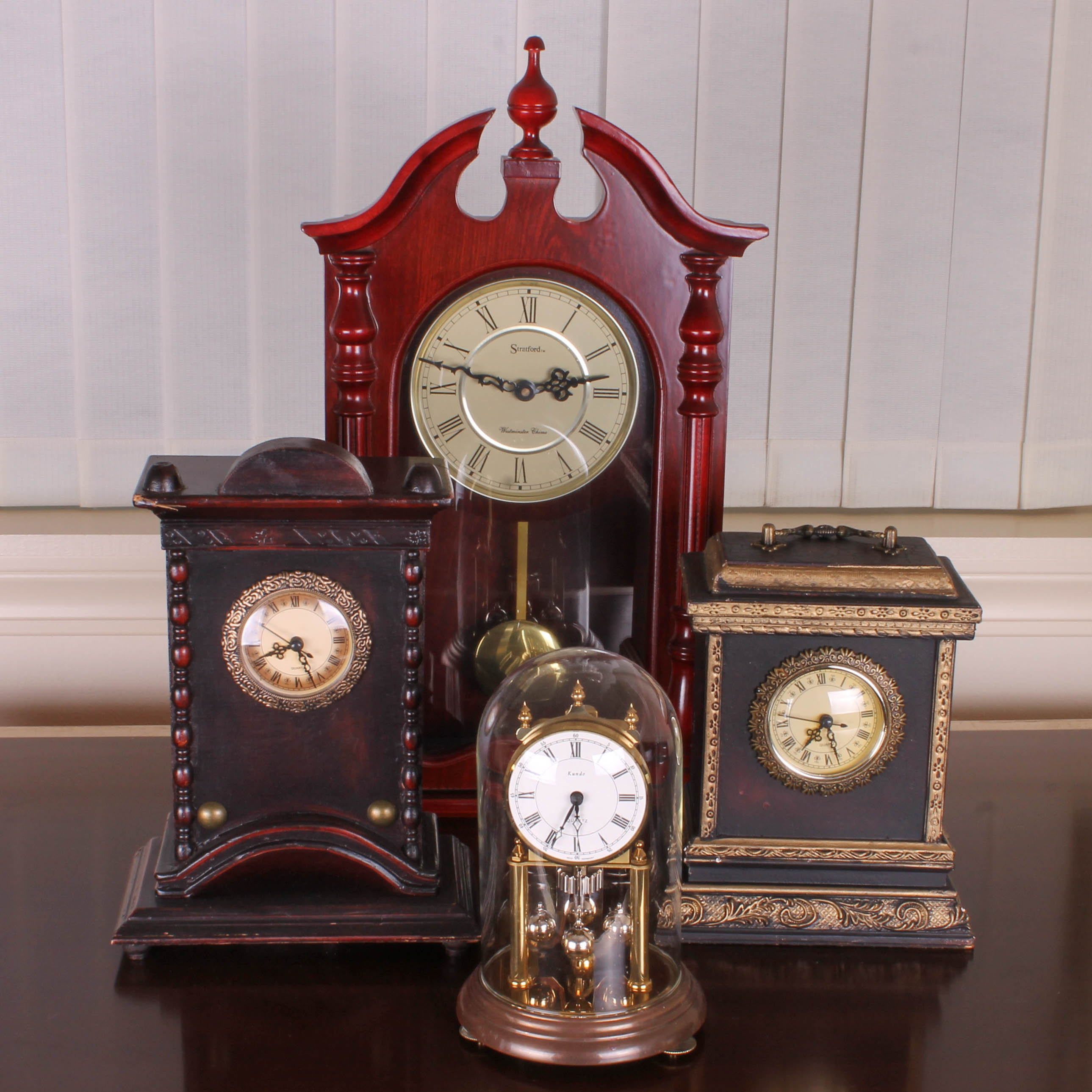 Four Decorative Table Top Clocks