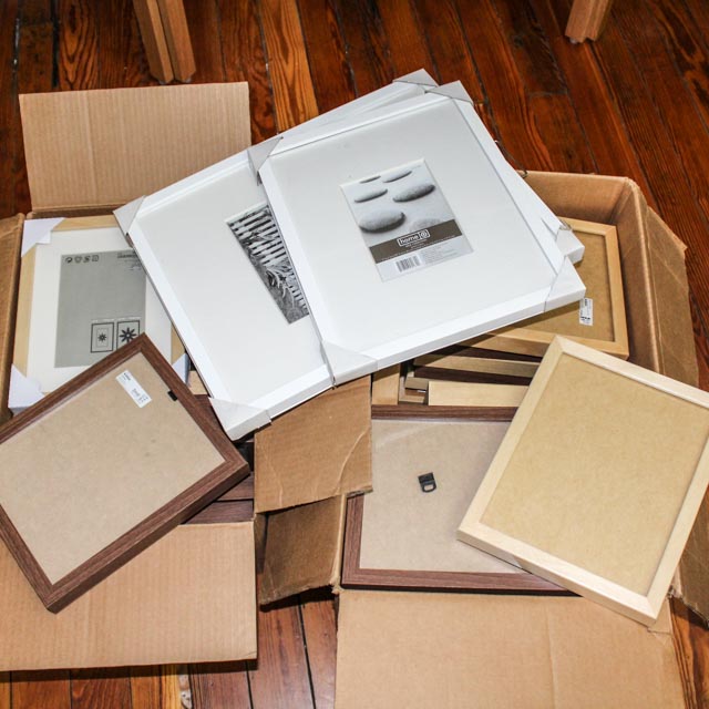 Two Boxes of Unused Ikea "Ribba" Picture Frames