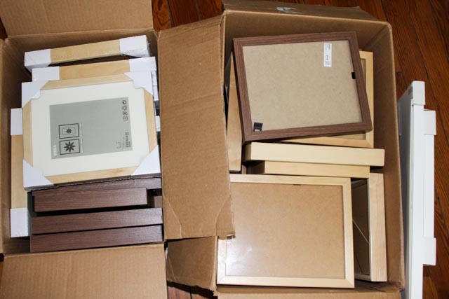 Two Boxes of Unused Ikea "Ribba" Picture Frames