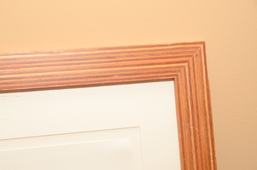 1993 Ronald Reagan Signed and Dated Pencil Sketch of a Cowboy and Horse