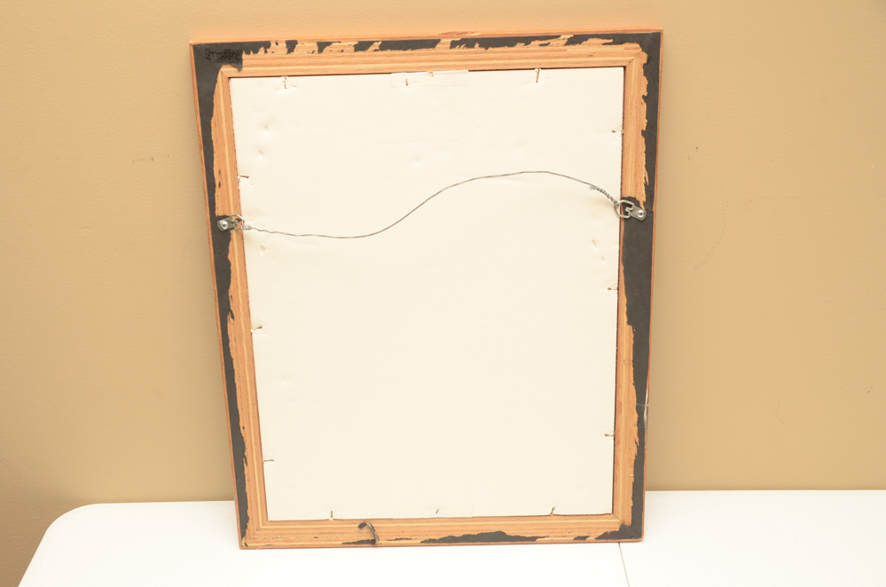 1993 Ronald Reagan Signed and Dated Pencil Sketch of a Cowboy and Horse