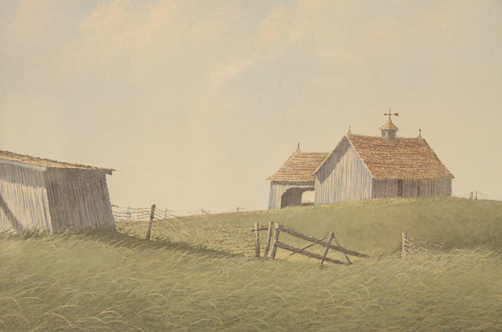 Signed "Rural Americana" Offset Lithograph by Jim Harrison