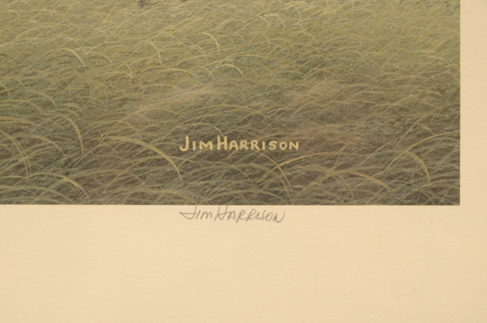 Signed "Rural Americana" Offset Lithograph by Jim Harrison