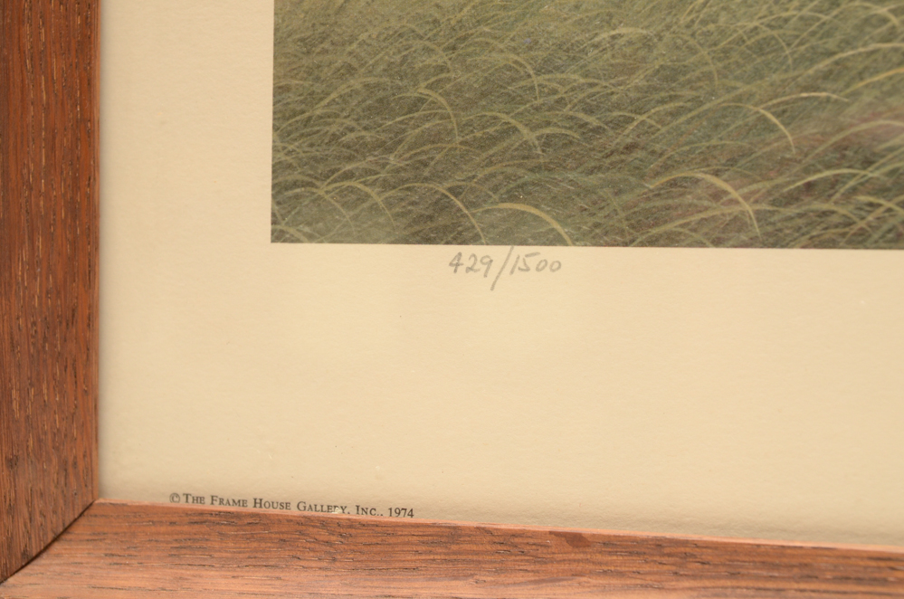 Signed "Rural Americana" Offset Lithograph by Jim Harrison