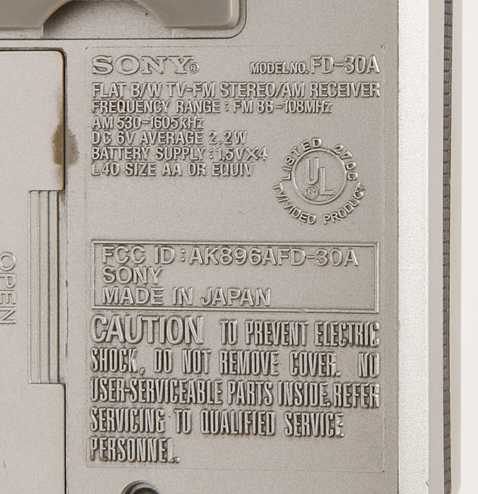 Handheld Sony IC Recorders and Watchman Radio/Television