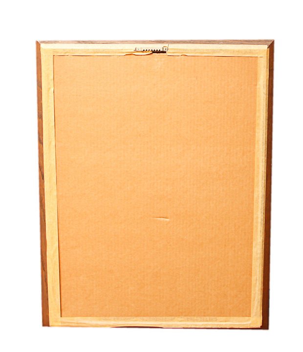 Framed Pastel Chalk Drawing of a Young Woman