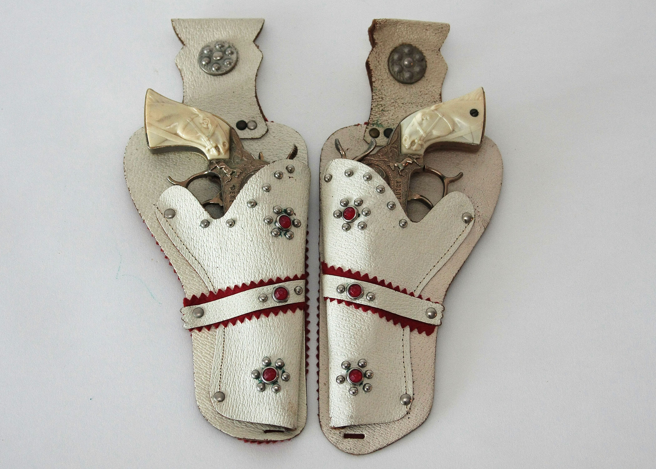 Vintage Gene Autry Toy Cap Guns and Holster