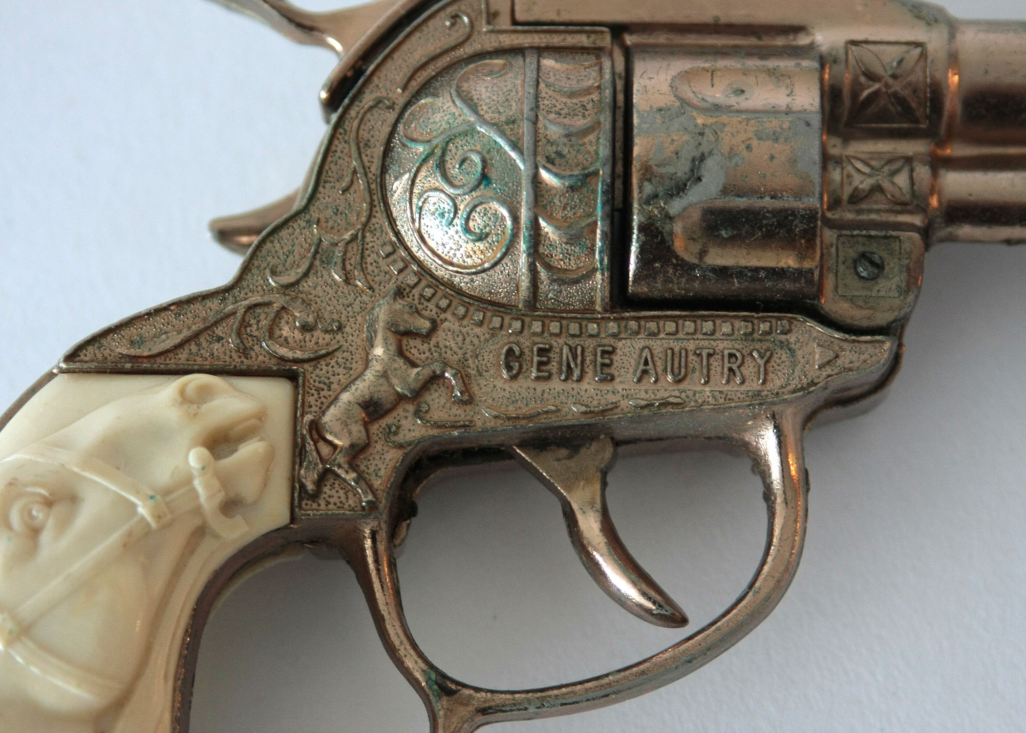 Vintage Gene Autry Toy Cap Guns and Holster