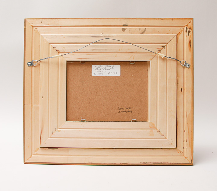 Xiao Song Jiang Oil Painting on Panel "Quiet Canal"