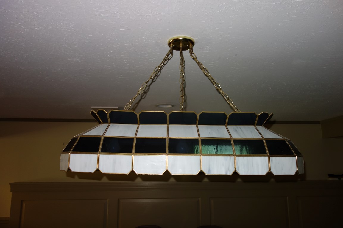 Stained Glass Pool Table Light