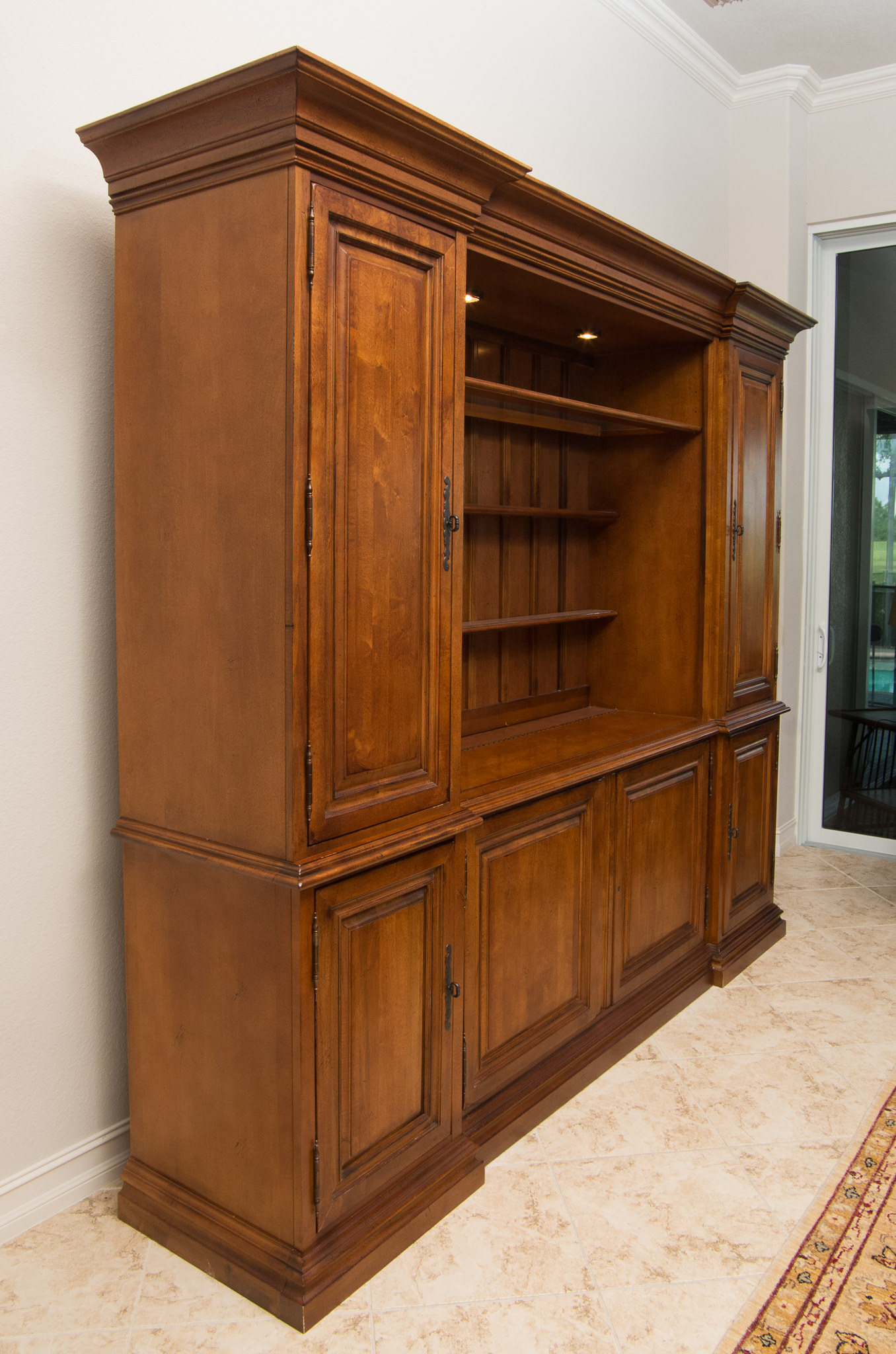 Stanley Furniture Company Wood Entertainment Center with TV