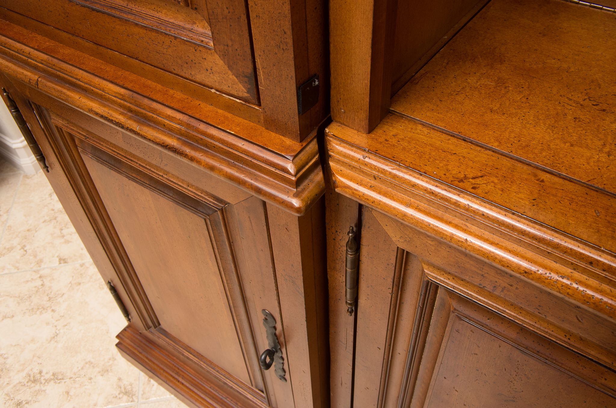 Stanley Furniture Company Wood Entertainment Center with TV