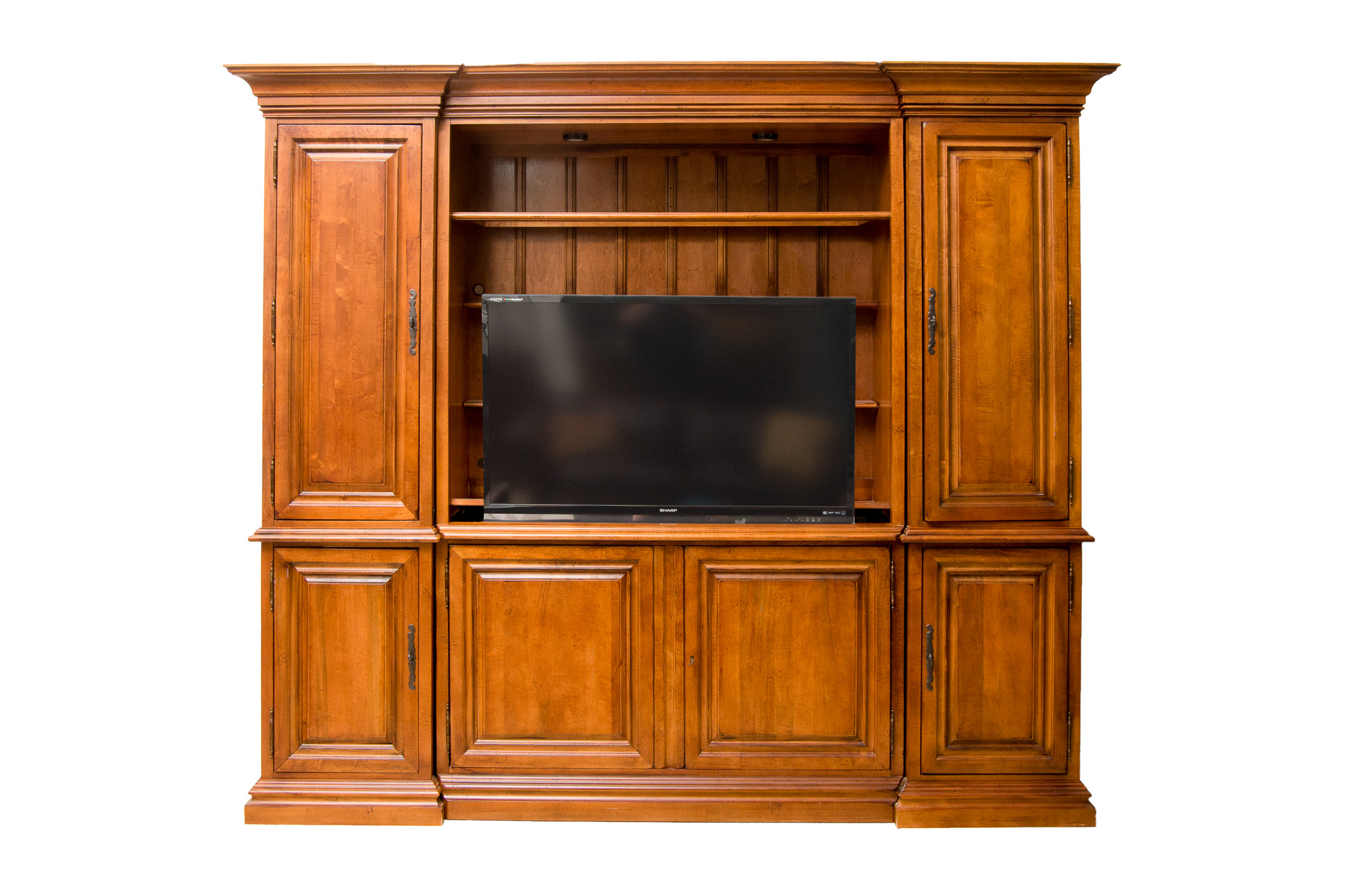Stanley Furniture Company Wood Entertainment Center with TV