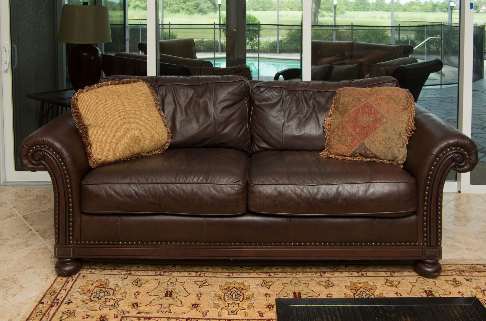 Bernhardt Leather Sofa