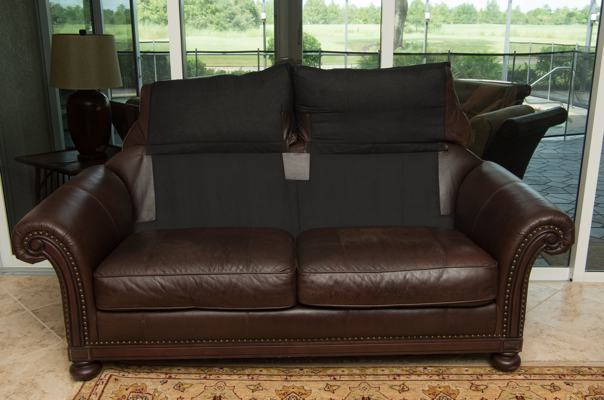 Bernhardt Leather Sofa