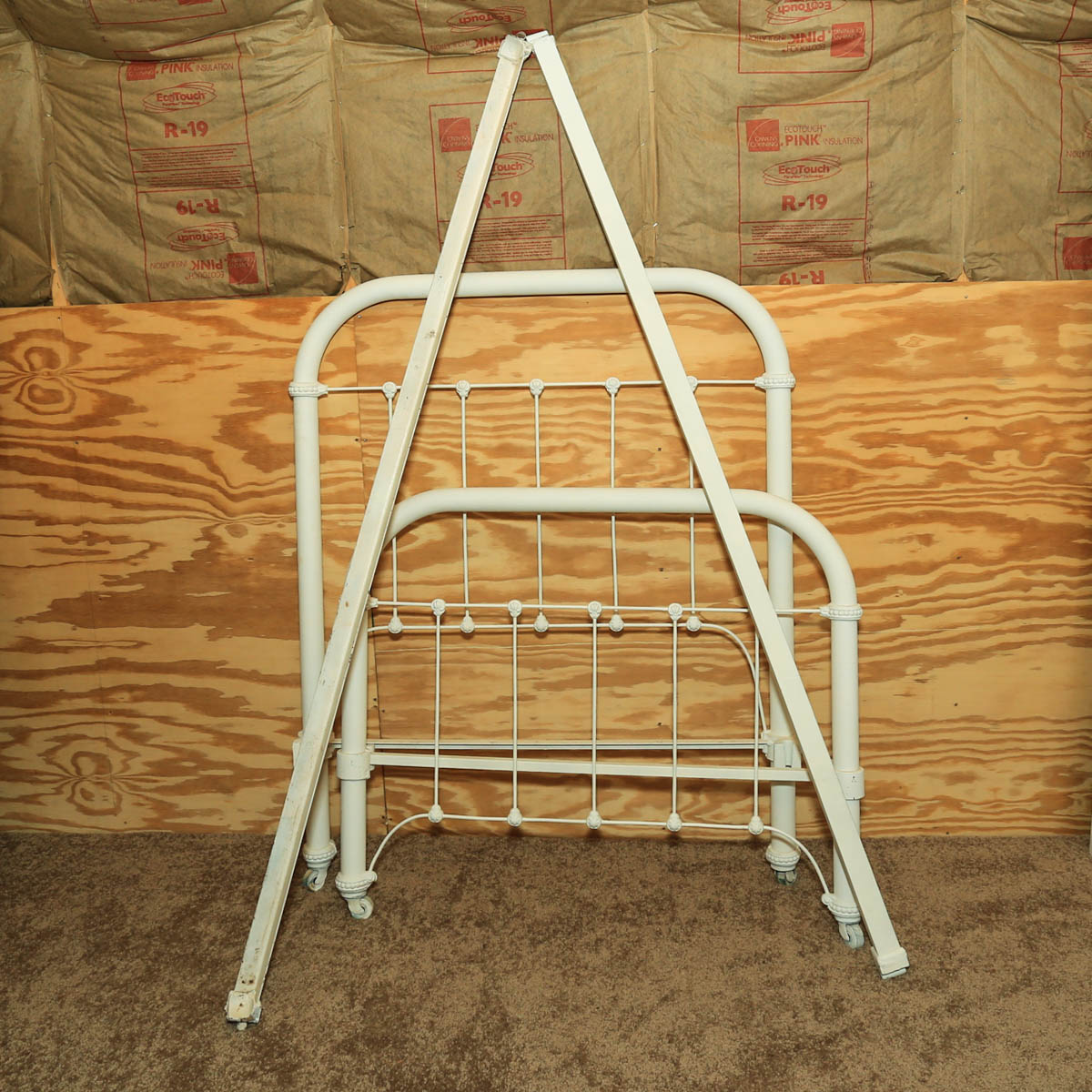 White Metal Head and Footboard