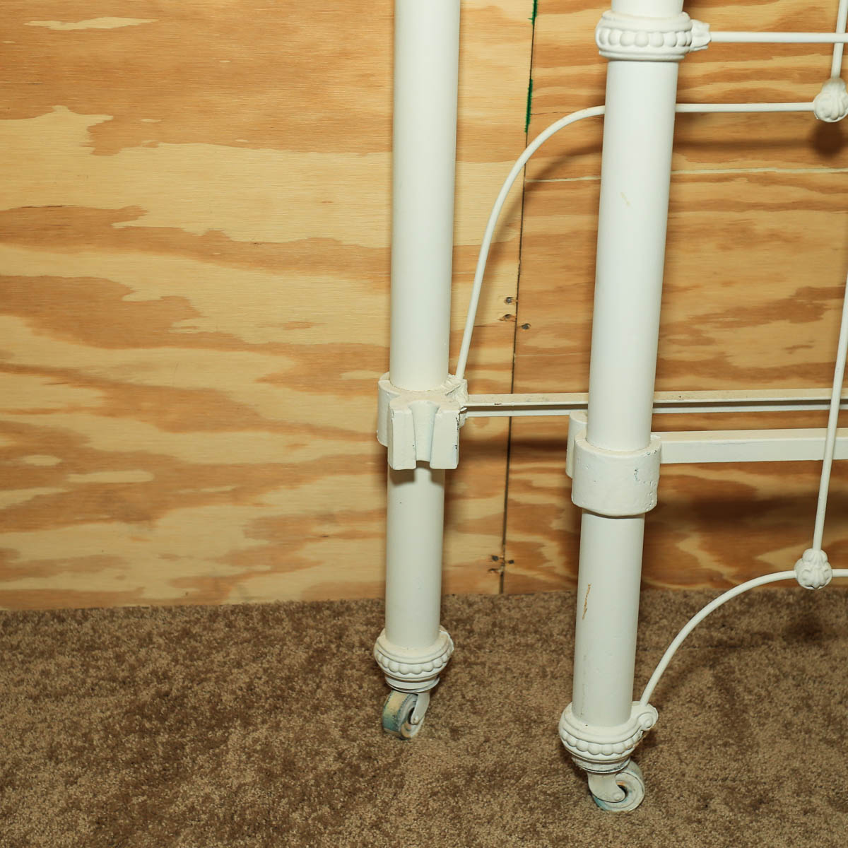 White Metal Head and Footboard