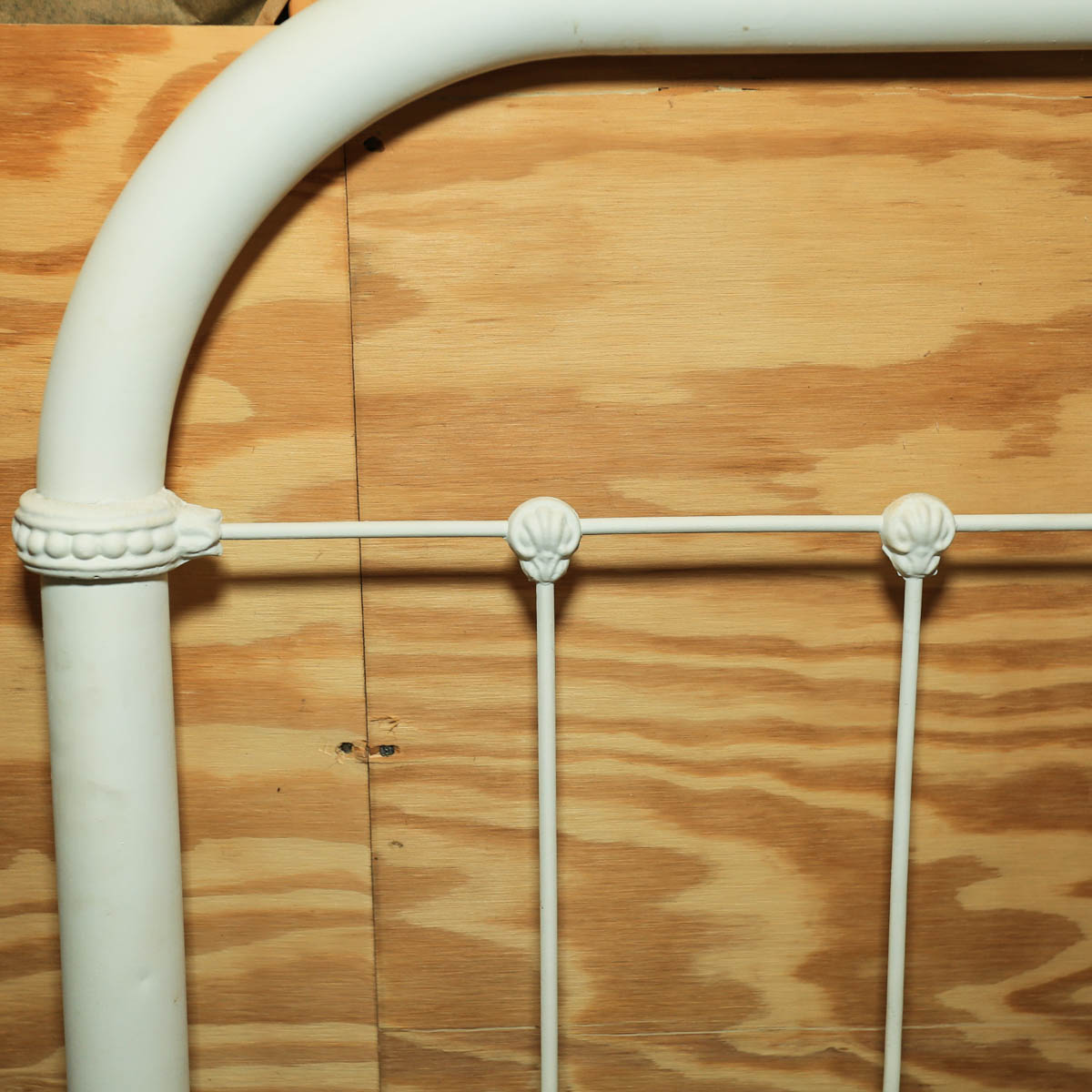 White Metal Head and Footboard