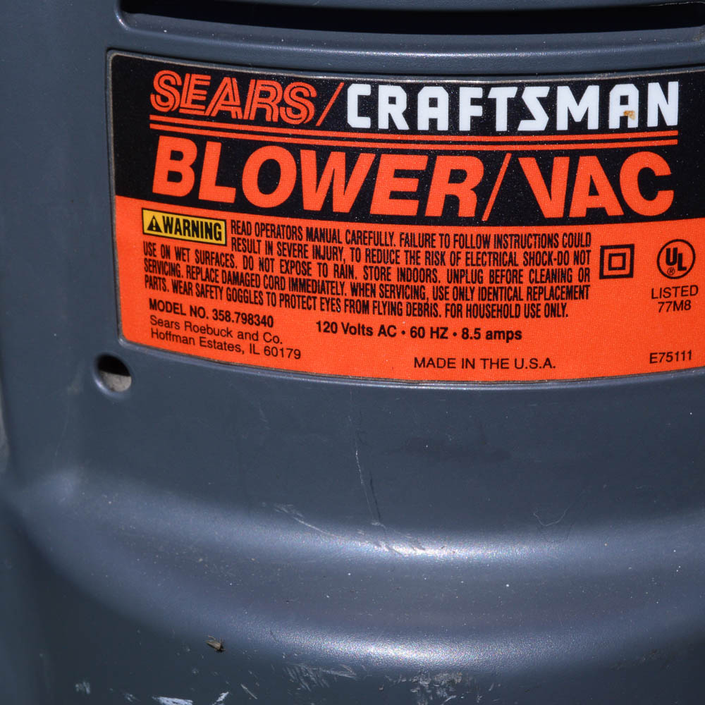 Craftsman Blower Vac