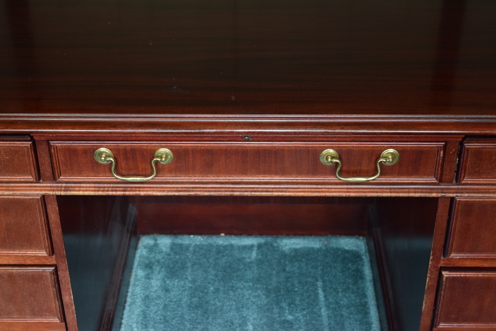 Mahogany Jasper Cabinet Company Executive Desk