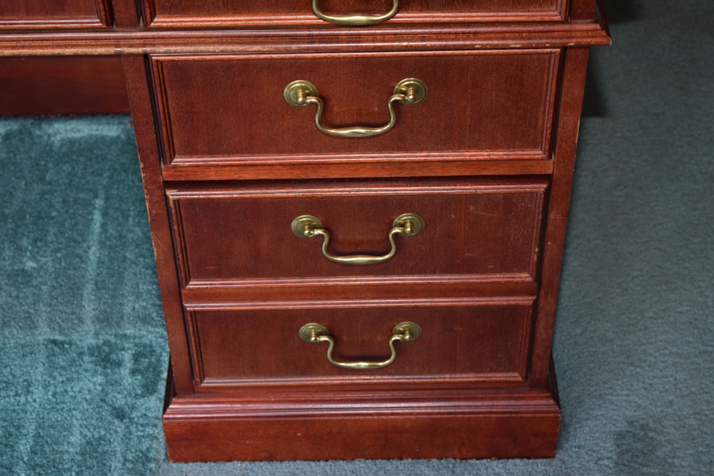 Mahogany Jasper Cabinet Company Executive Desk