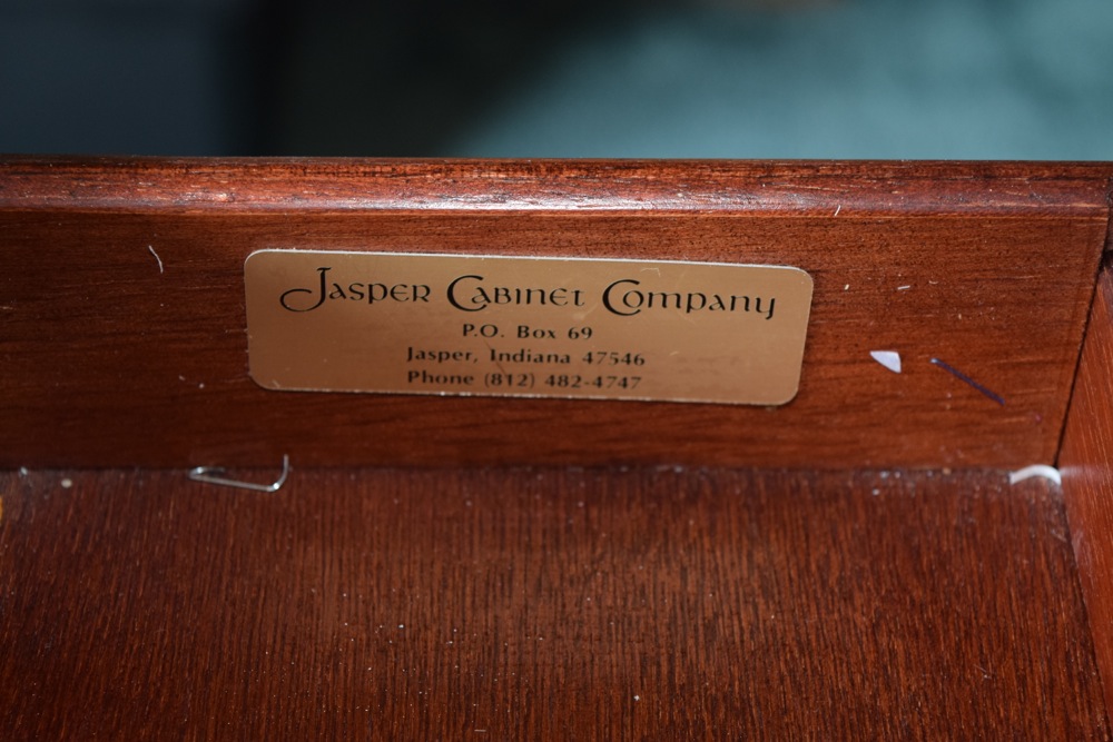 Mahogany Jasper Cabinet Company Executive Desk