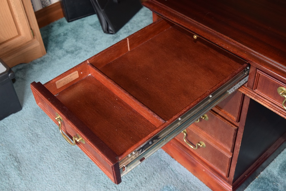 Mahogany Jasper Cabinet Company Executive Desk