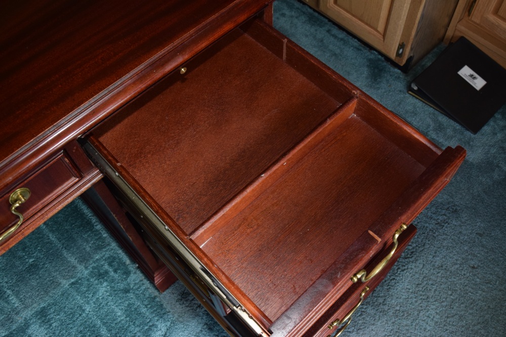 Mahogany Jasper Cabinet Company Executive Desk