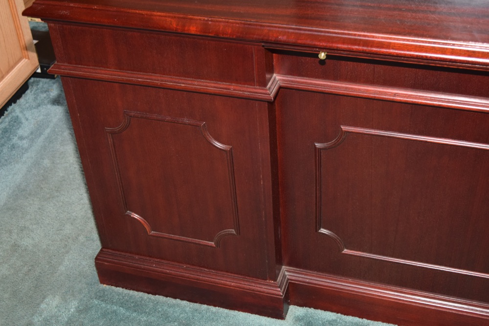 Mahogany Jasper Cabinet Company Executive Desk