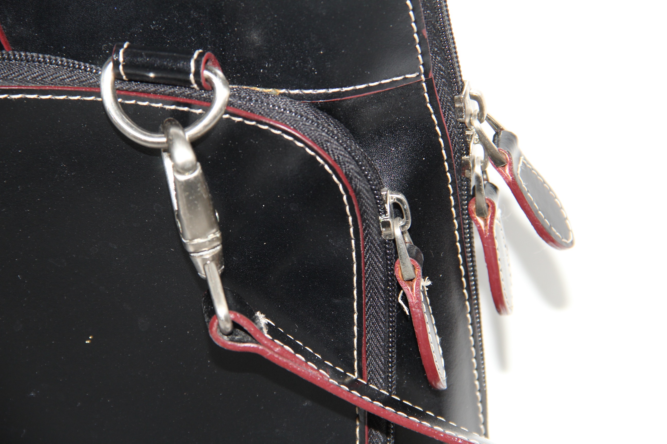 Leather Samsonite Computer Bag with Two Brookstone Leather iPad Cases