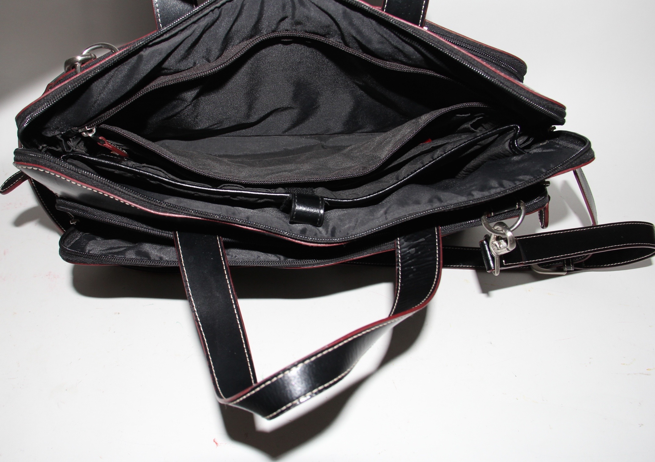 Leather Samsonite Computer Bag with Two Brookstone Leather iPad Cases