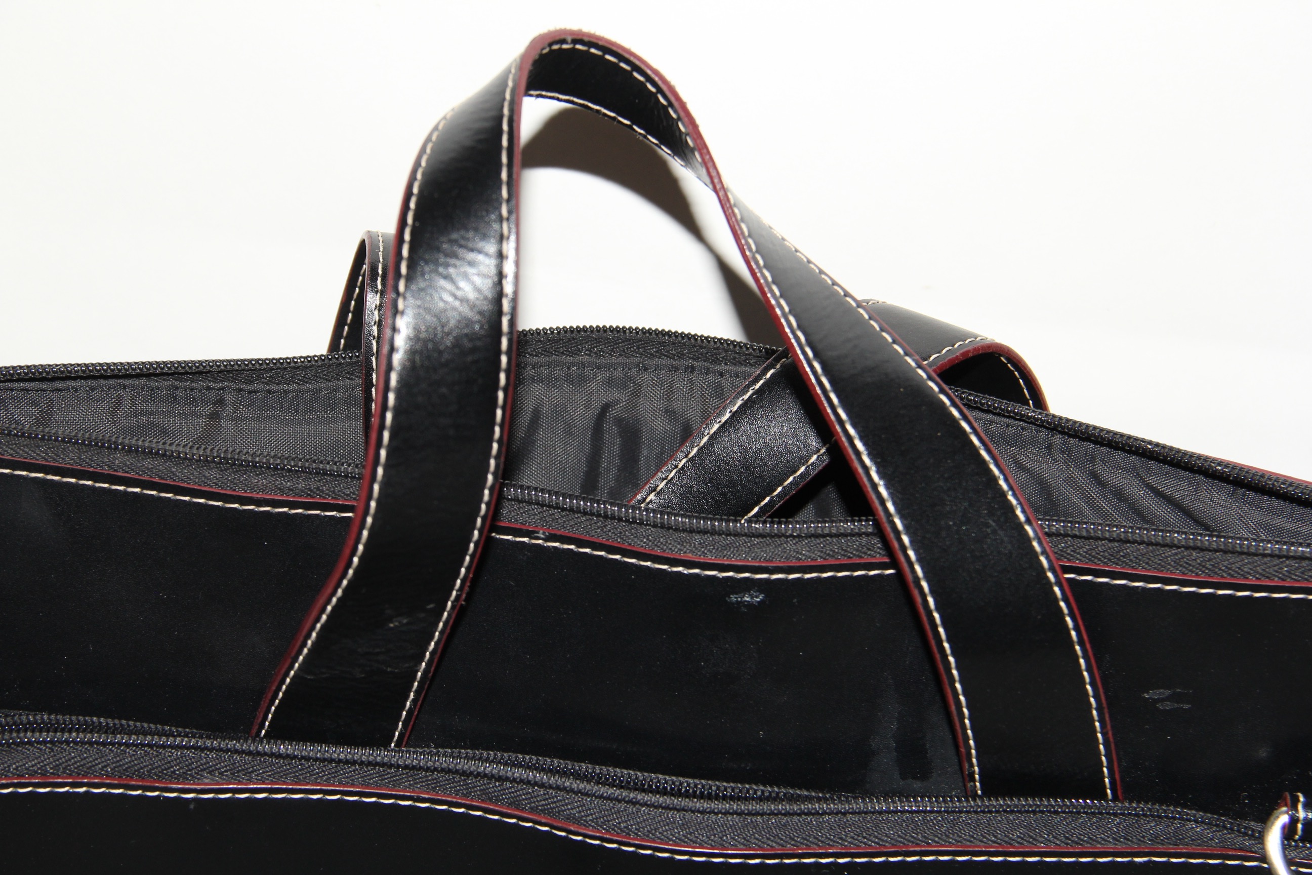 Leather Samsonite Computer Bag with Two Brookstone Leather iPad Cases