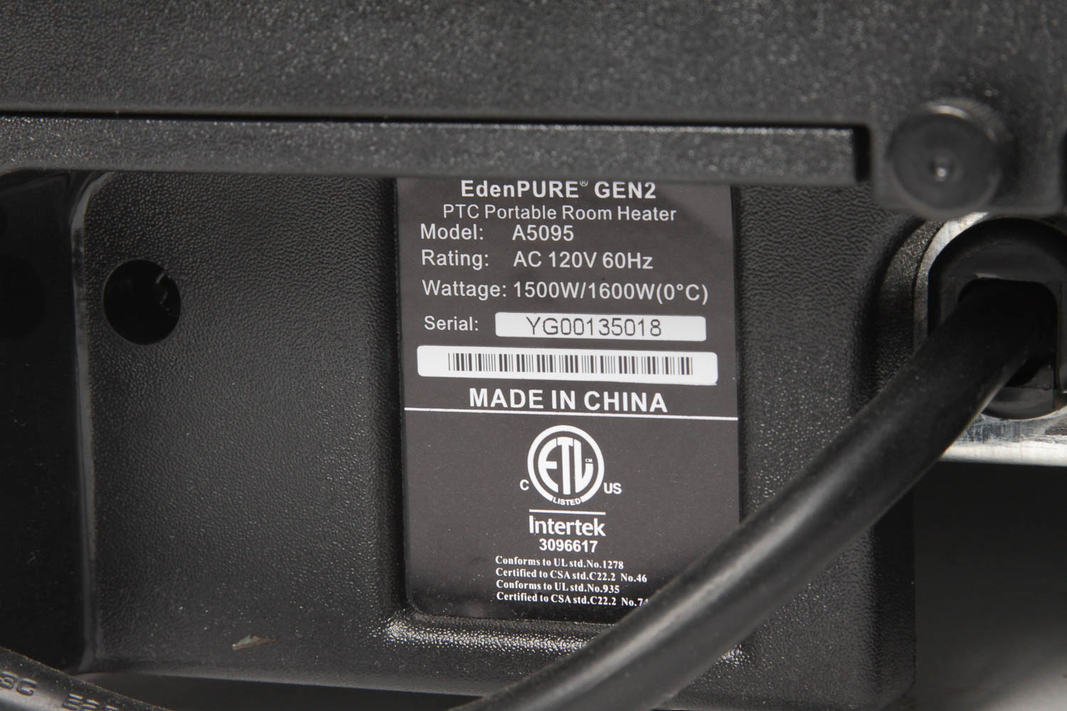 EdenPURE Air Purifier