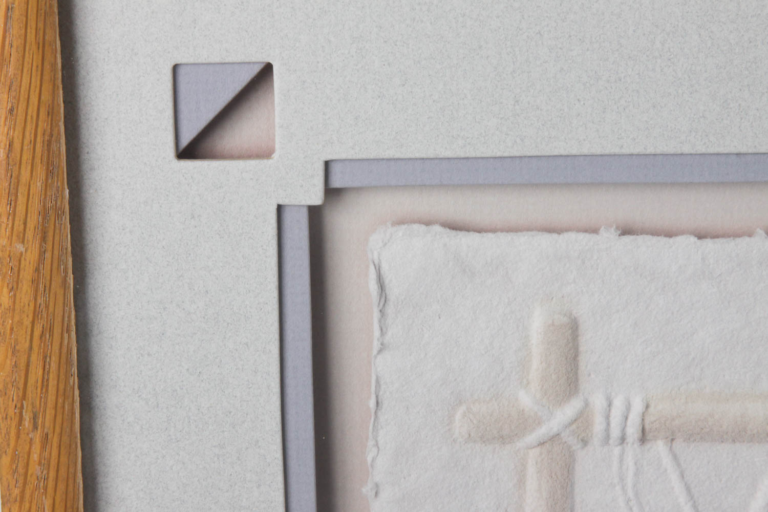 Wess Signed Embossed Paper Piece "Weaver"