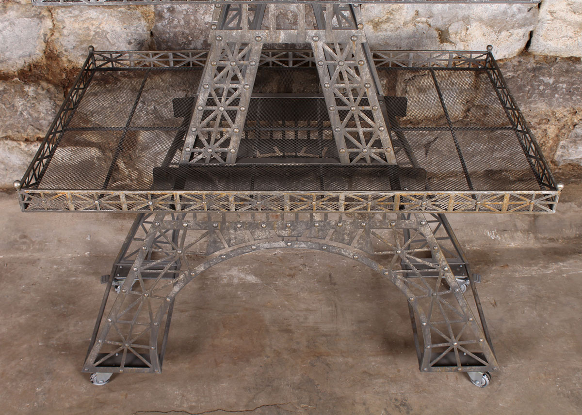Large Metal Eiffel Tower Display Shelf