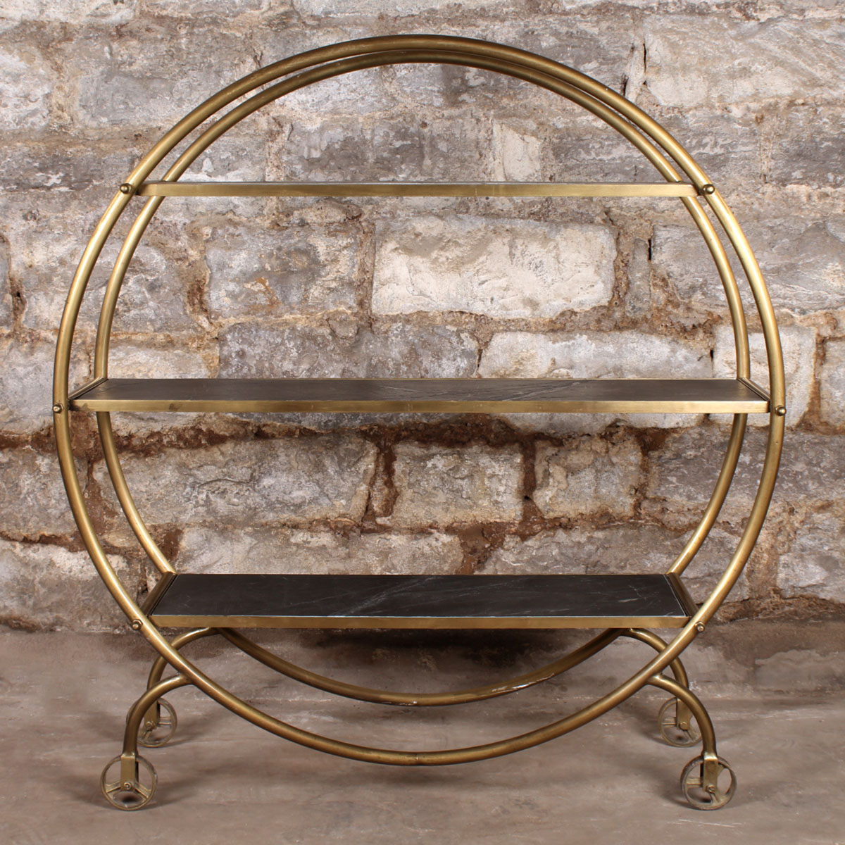 Art Deco Circular Bar Cart