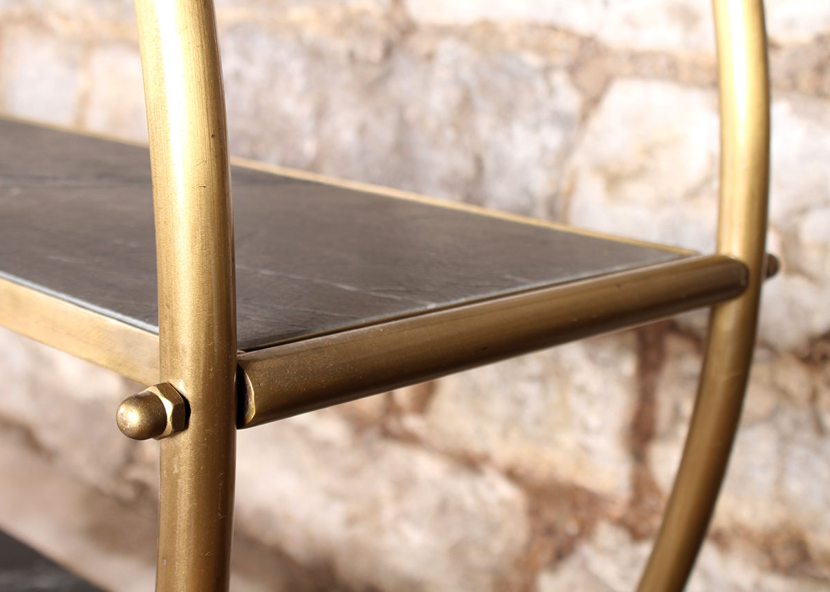 Art Deco Circular Bar Cart