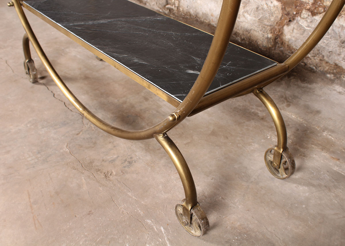 Art Deco Circular Bar Cart