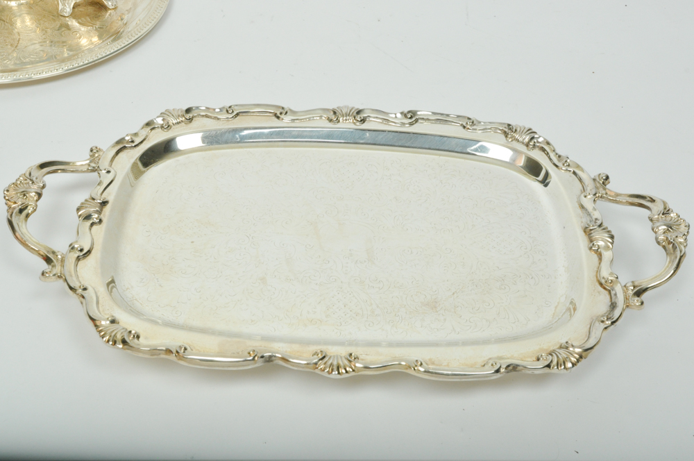 Collection of Silver Plated Serving Ware
