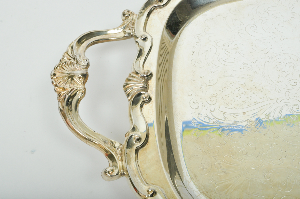 Collection of Silver Plated Serving Ware