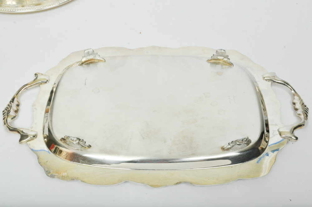 Collection of Silver Plated Serving Ware