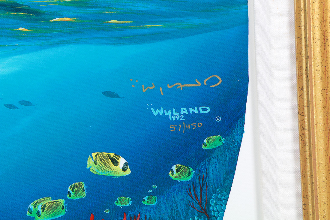 1992 Robert Wyland Limited Edition Signed Offset Lithograph "Surfing"