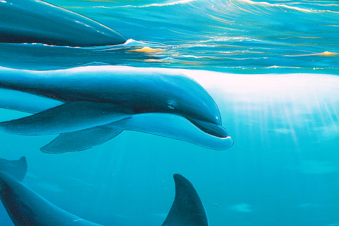 1992 Robert Wyland Limited Edition Signed Offset Lithograph "Surfing"