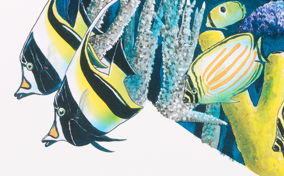 1992 Robert Wyland Limited Edition Signed Offset Lithograph "Surfing"