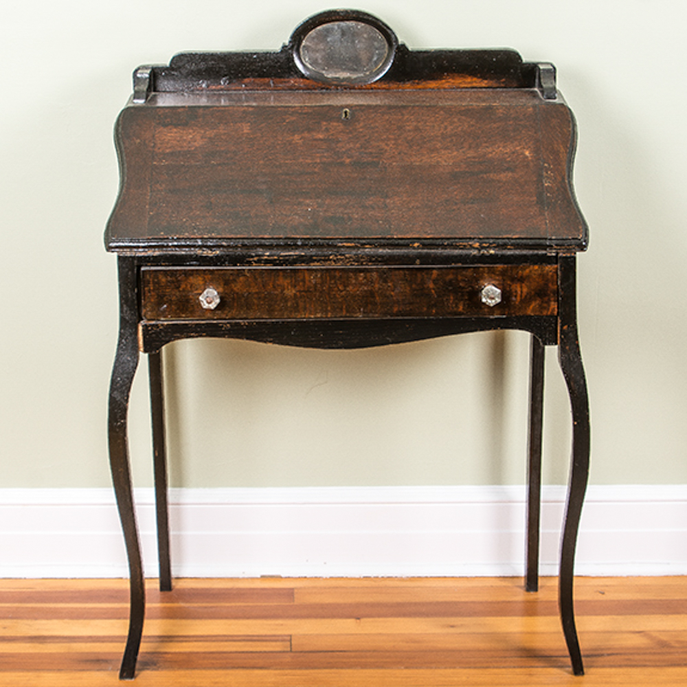 Antique Oak Ladies Writing Desk